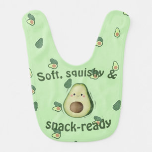 Avocado Baby Bib – Soft & Squishy