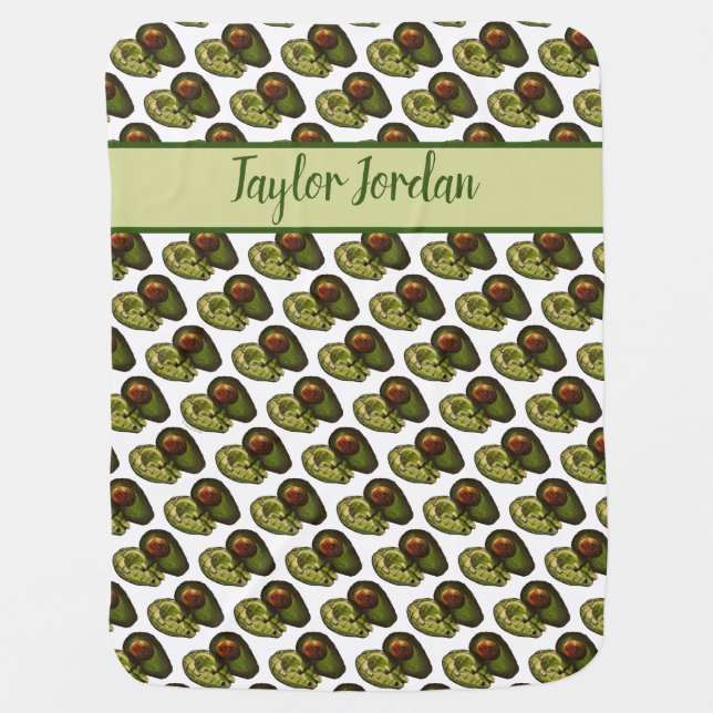 Avocado Baby Blanket (Front)