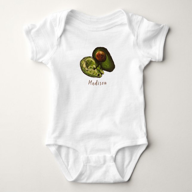 Avocado Baby Bodysuit (Front)