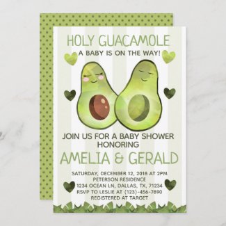 Avocado Baby Shower Invitation Invite
