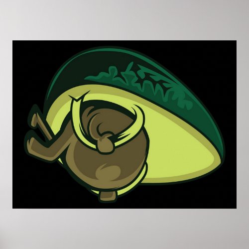 Avocado Backpack Travel Canvas Poster