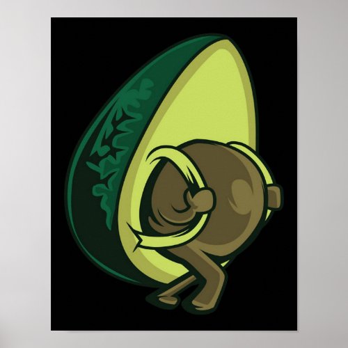 Avocado Backpack Travel Canvas Poster