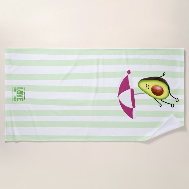 Avocado Beach Towel (Front)
