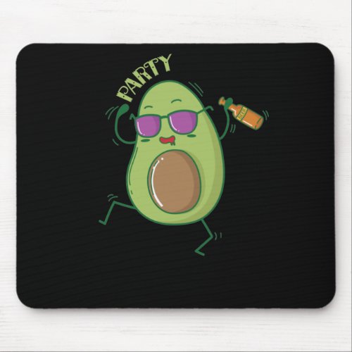 Avocado bei der Party Mouse Pad