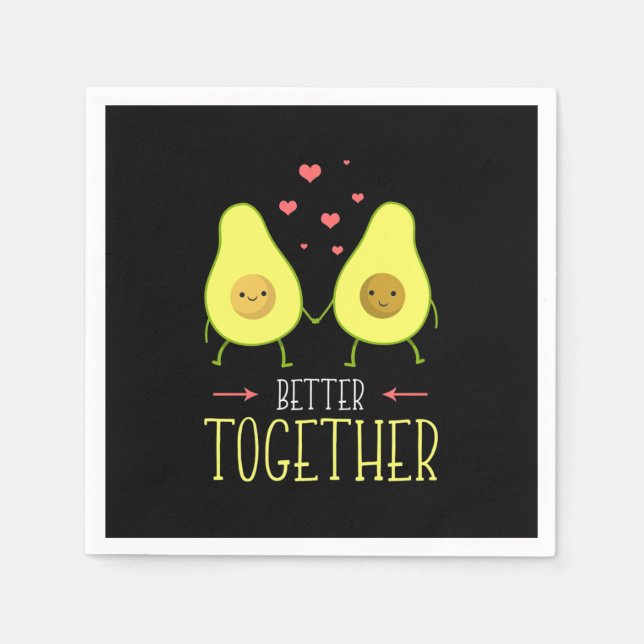 Avocado Better Together Napkins (Front)