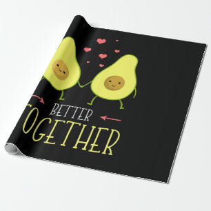 Avocado Better Together Wrapping Paper