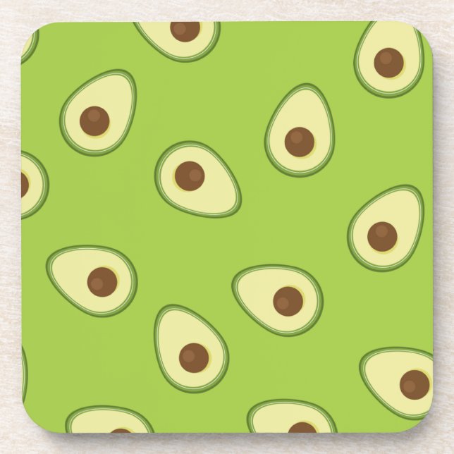 Avocado Beverage Coaster (Front)