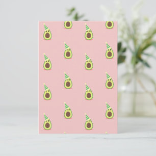 Avocado Birthday Hat Card