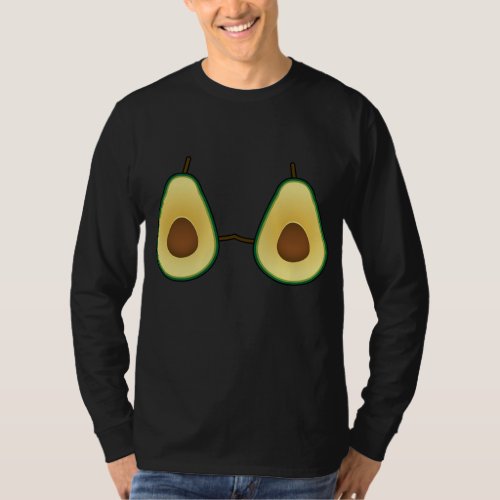 Avocado Bra Costume Cute Easy Fruit Halloween Gift T_Shirt
