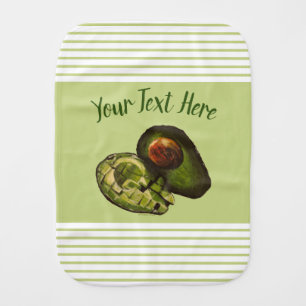 Avocado Burp Cloth
