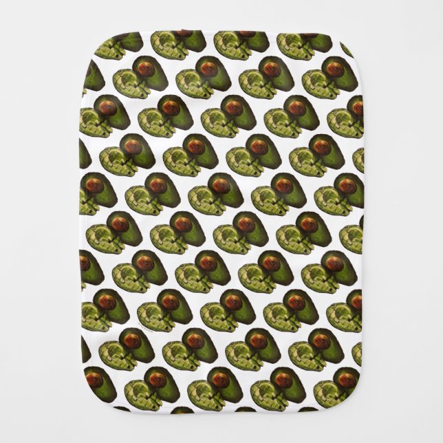 Avocado Burp Cloth (Front)