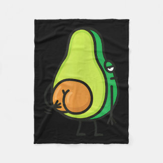 Avocado Butt Scratching, Funny, Jokes, Sarcastic  Fleece Blanket