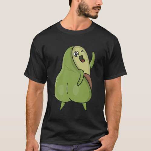 Avocado Butt Vegan Avocado T_Shirt