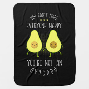 Avocado Can Make Everyone Happy Baby Blanket