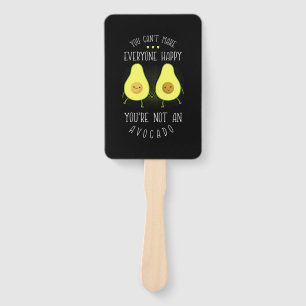 Avocado Can Make Everyone Happy Hand Fan