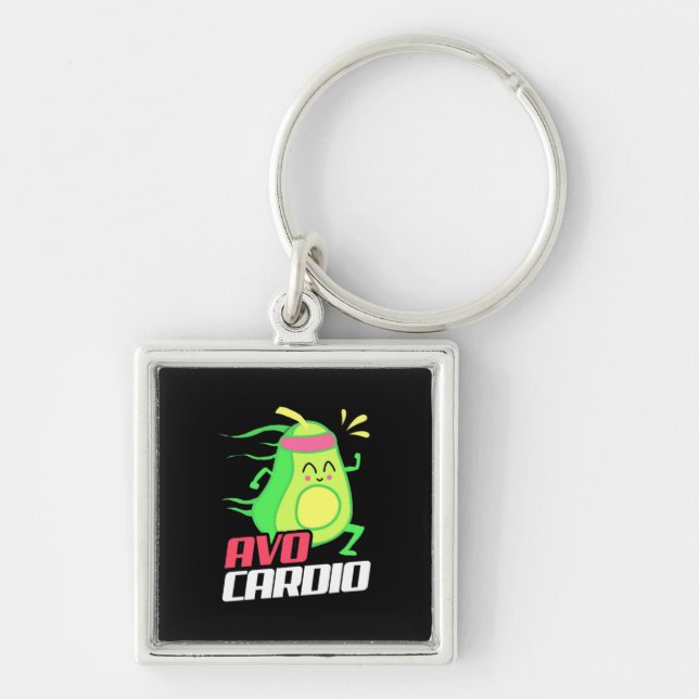 Avocado Cardio Exercise Keychain (Front)