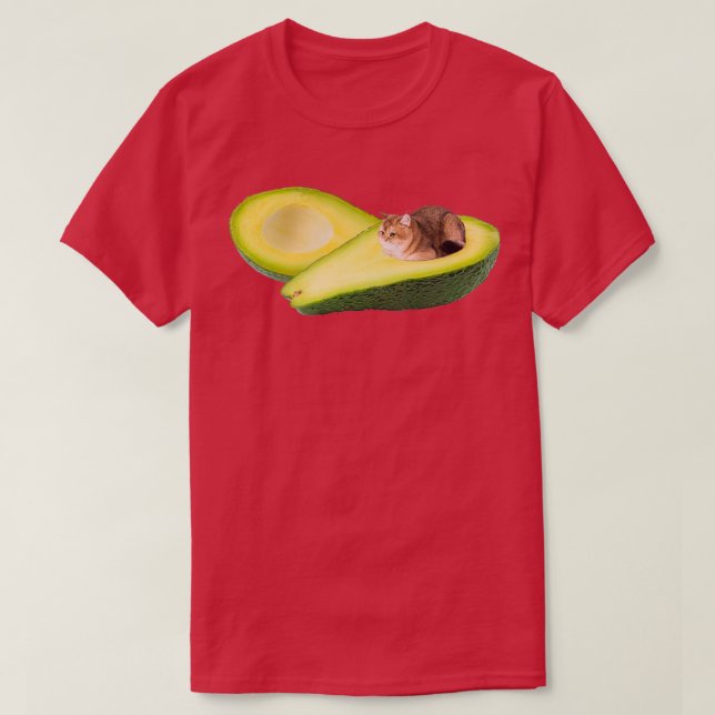 Avocado Cat 6 T-Shirt (Design Front)
