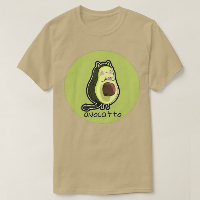 Avocado cat 7 T-Shirt (Design Front)