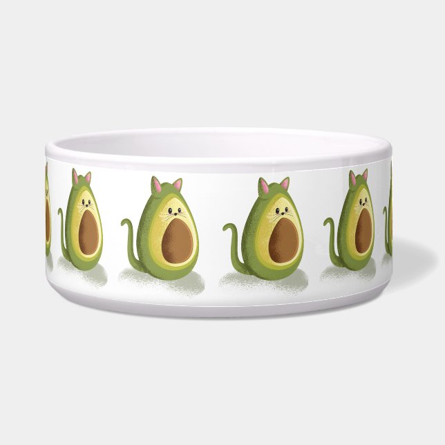 Avocado Cat Bowl (Front)
