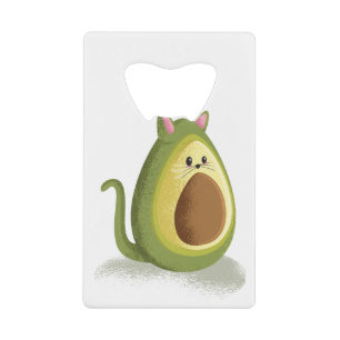 Avocado Cat Credit Card Bottle Opener