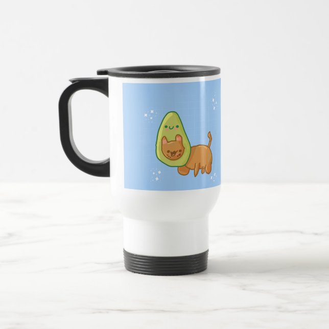 Avocado Cat Mug (Left)