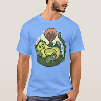 Avocado cat playing T-Shirt