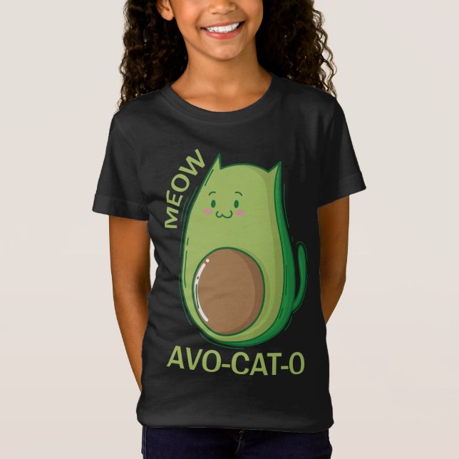Avocado Cats Avo - Cat - O T-Shirt (Front)