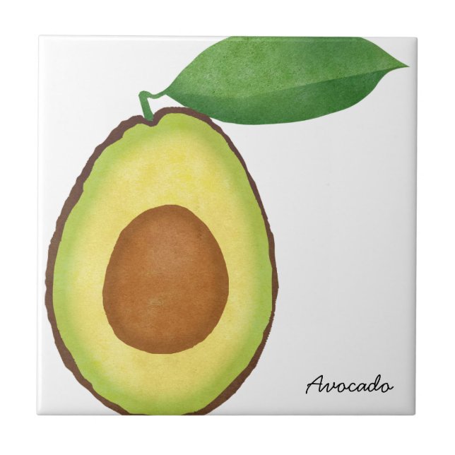 Avocado Ceramic Tile (Front)