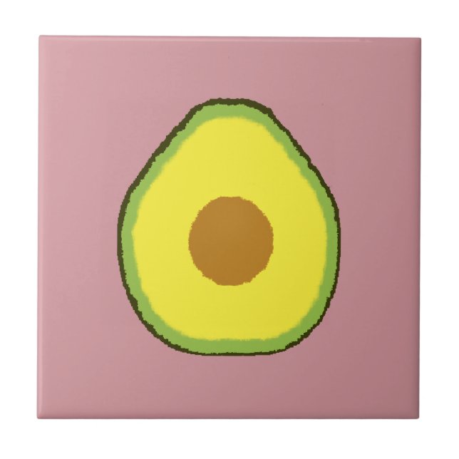 Avocado Ceramic Tile (Front)