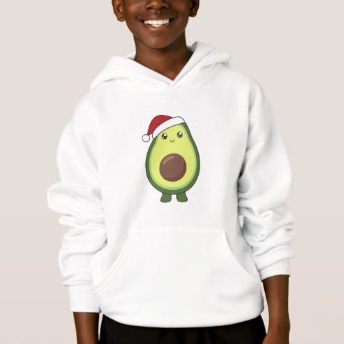 Avocado Christmas Lights Funny Avocados Adult Clot Hoodie