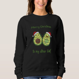 Avocado Christmas Lights Funny Avocados Sweatshirt