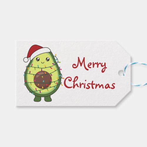 Avocado Christmas Lights Funny Avocados Trucker Ha Gift Tags