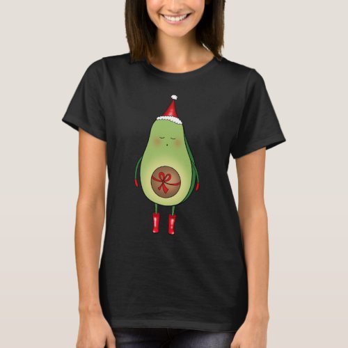 Avocado Christmas Vegan Vegetarian  Xmas T_Shirt