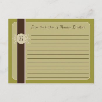 Avocado Classic Harvest Recipe Cards by StriveDesigns at Zazzle