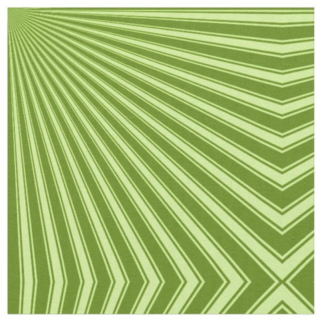 Avocado Color Stripe Funky Pattern Fabric (Close Up)