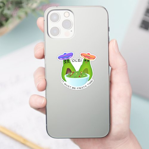 Avocado Couple and Guacamole  Sticker