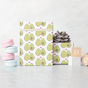Avocado couple wrapping paper