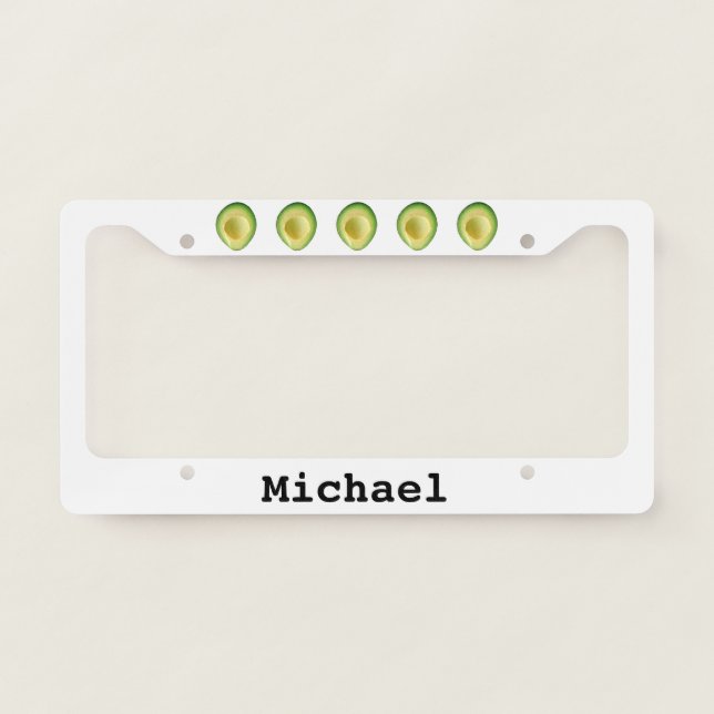 Avocado Crazy 4Michael License Plate Frame (Front)