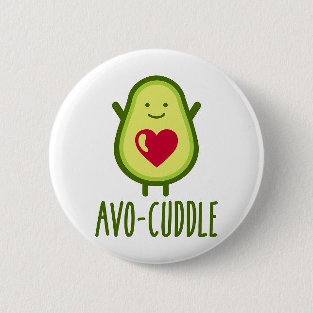 Avocado cuddle button (Front)