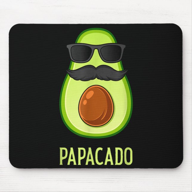 Avocado Dad Papacado Funny Daddy Father Avocado  Mouse Pad (Front)