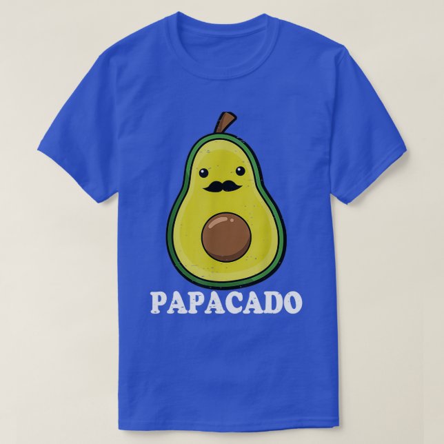 Avocado Dad Vegan Guacamole Avocado Papacado Fathe T-Shirt (Design Front)