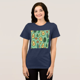 Avocado Delight for Joyful Vibes Green Tri-Blend Shirt