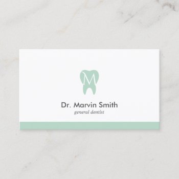 Avocado Dentist Monogram Tooth Dental Appointment by superdazzle at Zazzle