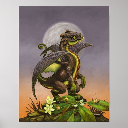 Avocado Dragon 11x14 4x6 and up Poster