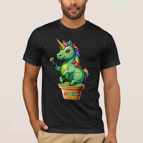 Avocado Dreams The Green Unicorns Delight T_Shirt