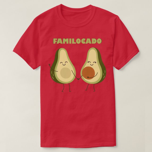 Avocado Fam Avocado Vegan Veggies Who Love Avocado T-Shirt (Design Front)
