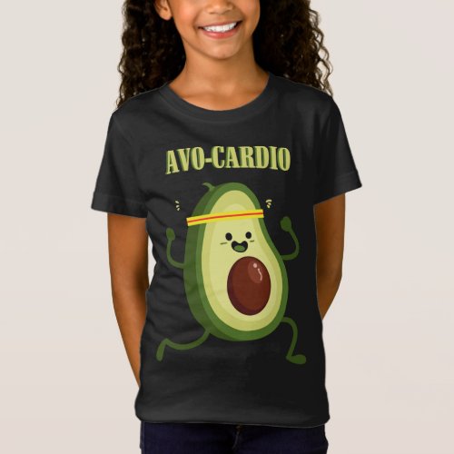 Avocado Fitness Sports Cardio Nutrition Avo _ Card T_Shirt