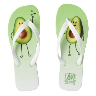 Avocado Flip Flops