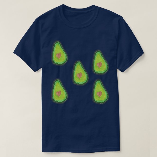 avocado fruit 1 1 T-Shirt (Design Front)