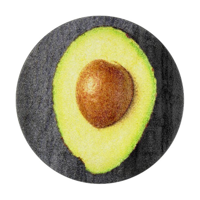 "Avocado Fruit" Cute Photo. Buy Now Cutting Board (Front)